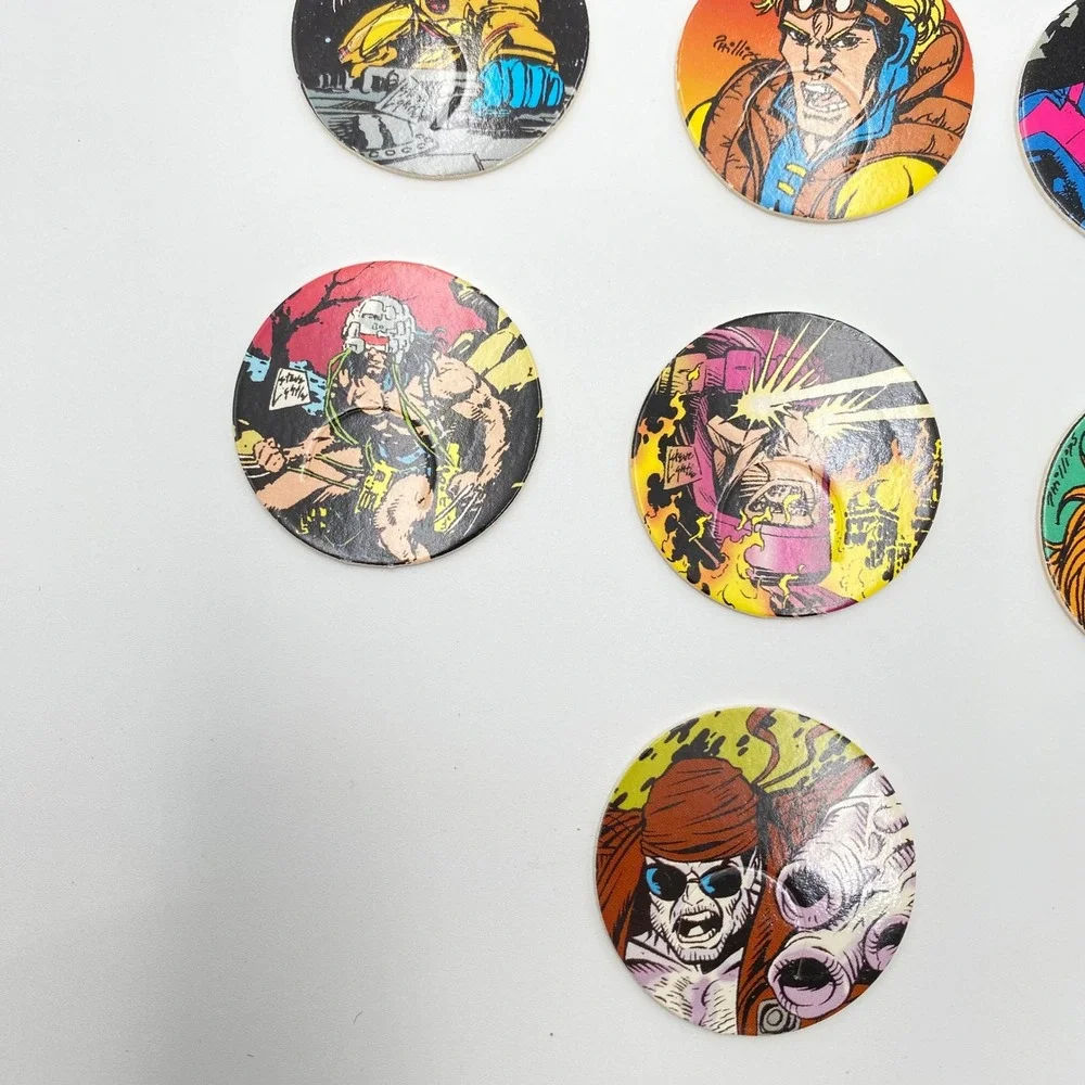 X-Men Marvel Pogs Lot of 10 Comics Comic Book 1994 90s Collectible Toy Biz‎